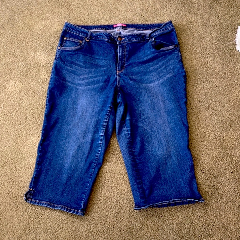 Woman Within Capri Denim Jeans